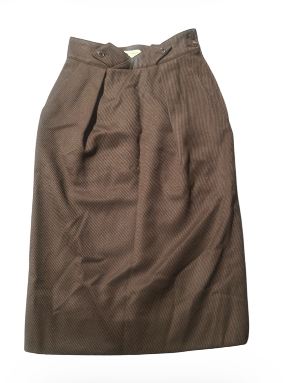 Giorgio Armani Brown High-Waist Pencil Skirt Size 38